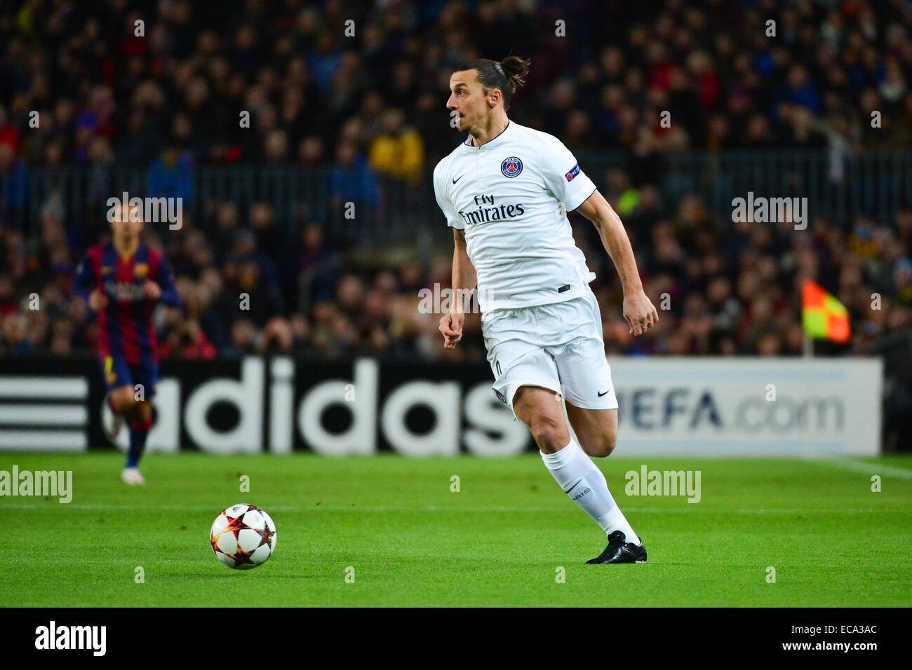 Zlatan IBRAHIMOVIC - 10.12.2014 - Barcelone / Paris Saint Germain - Champions League foto : Dave Inverno / Sport icona Foto Stock