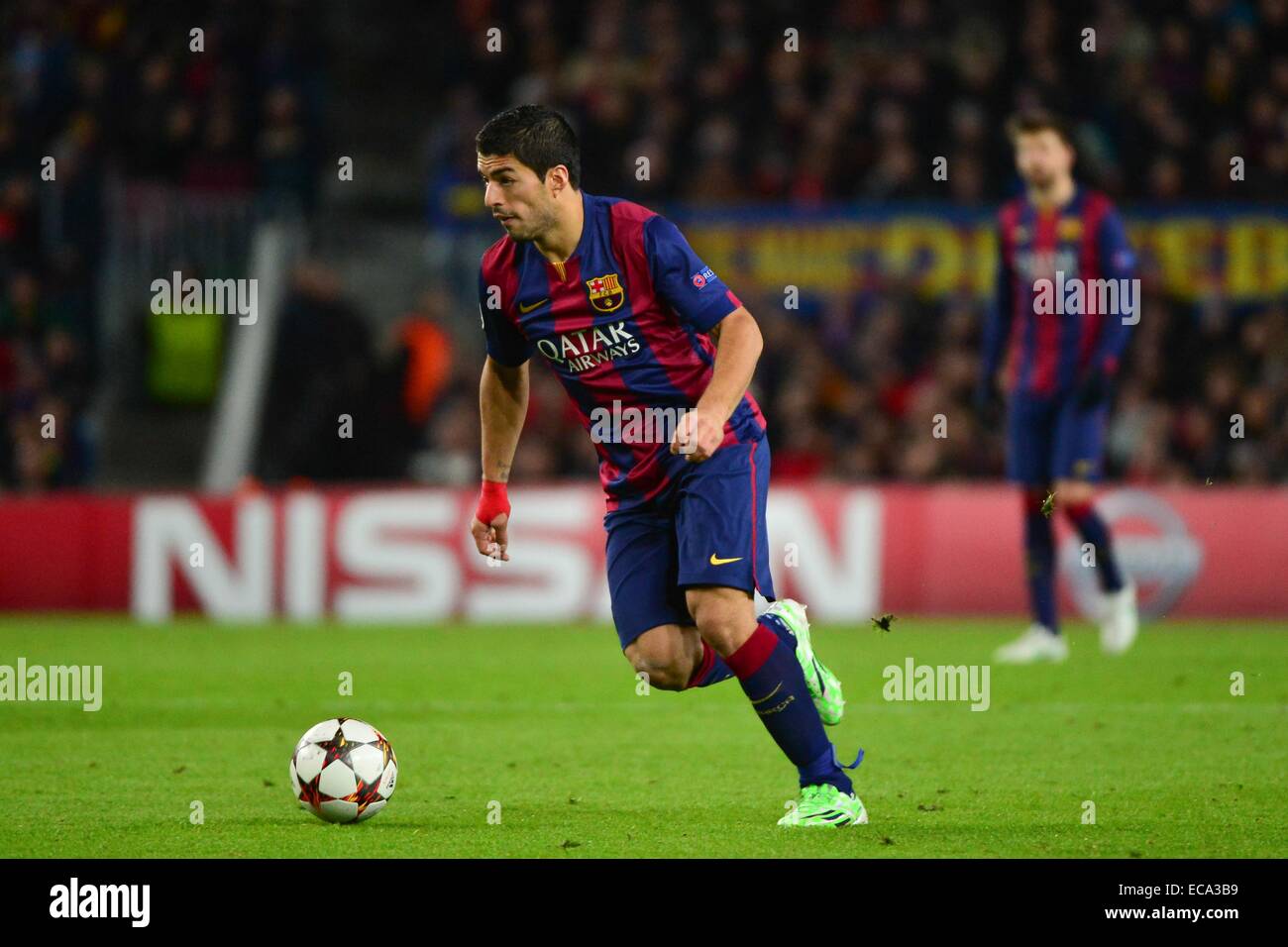 Luis Suarez - 10.12.2014 - Barcelone / Paris Saint Germain - Champions League foto : Dave Inverno / Sport icona Foto Stock