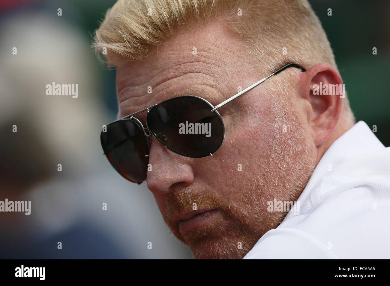Boris Becker, Monte-Carlo Rolex Masters 2014 ATP torneo di tennis, il Principato di Monaco Foto Stock