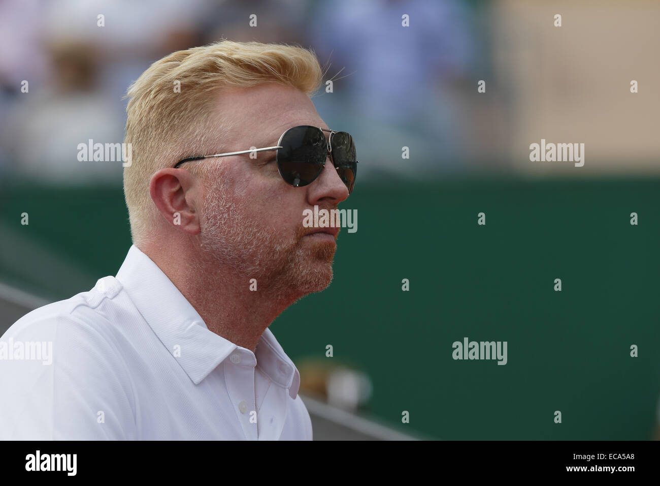 Boris Becker, Monte-Carlo Rolex Masters 2014 ATP torneo di tennis, il Principato di Monaco Foto Stock