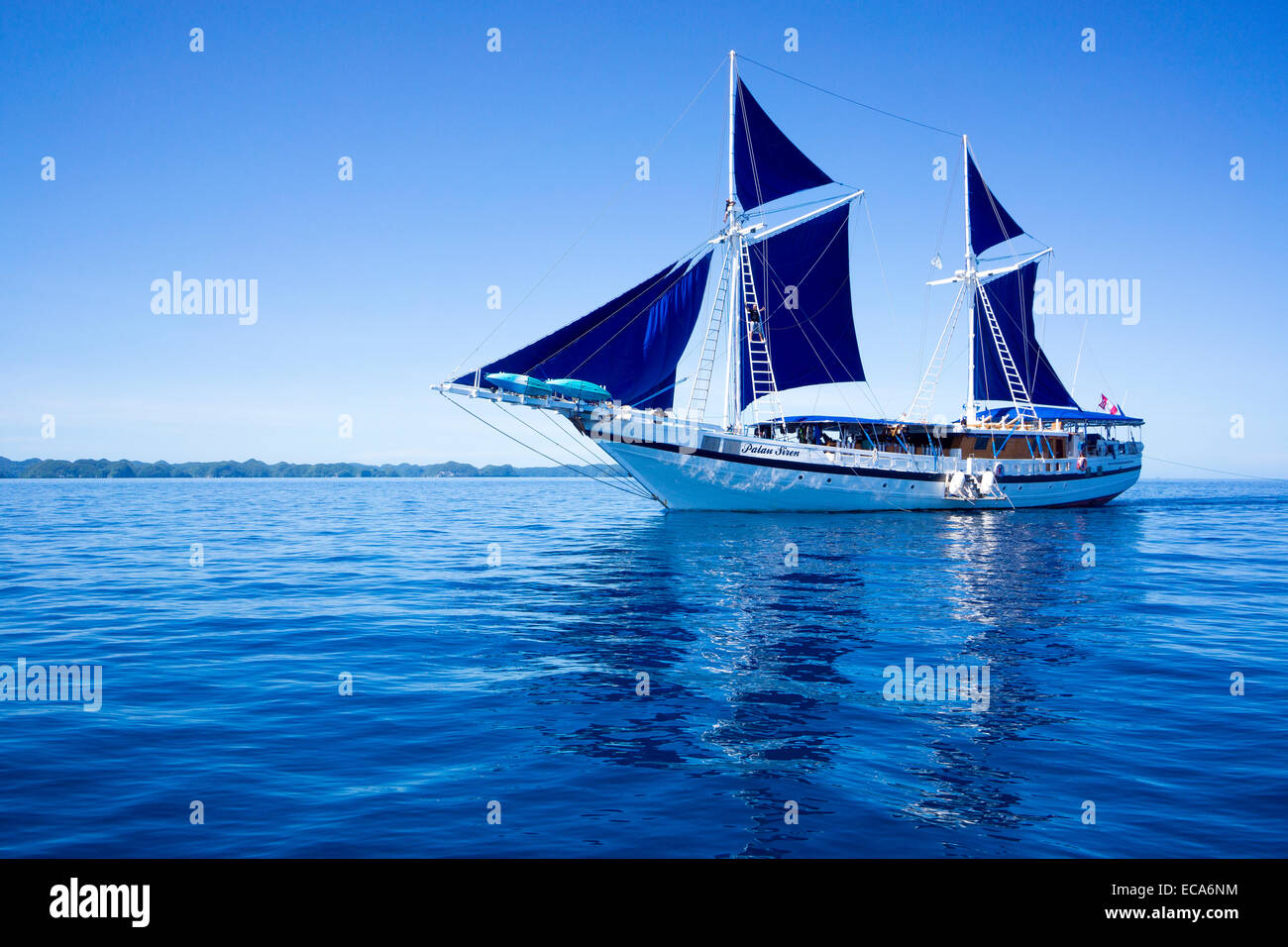 Immersioni subacquee nave a vela PALAU SIRENA, Palau, Stati Federati di Micronesia Foto Stock