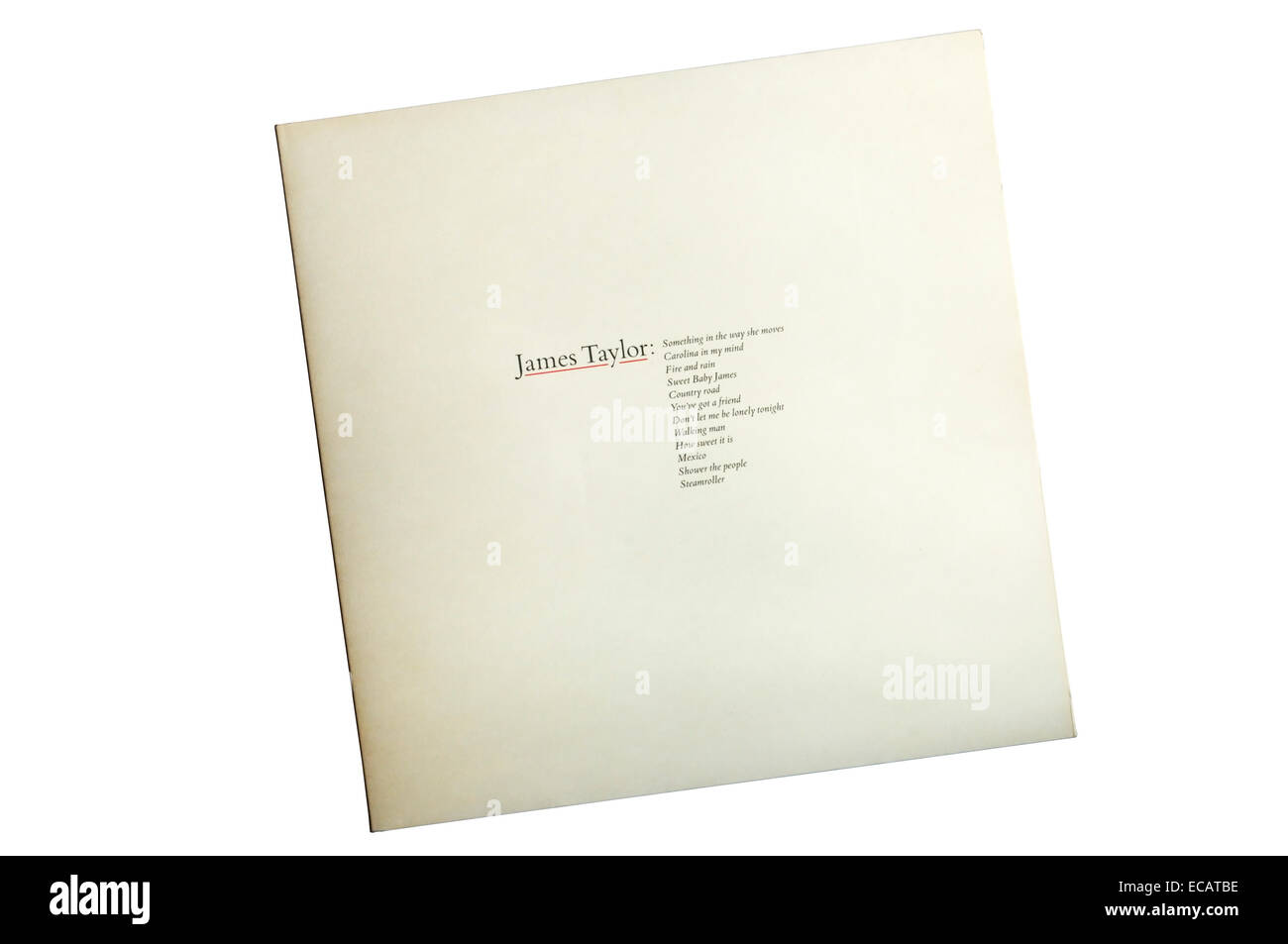 Greatest Hits è stato il cantante-cantautore James Taylor ottavo album. È stato rilasciato nel 1976. Foto Stock