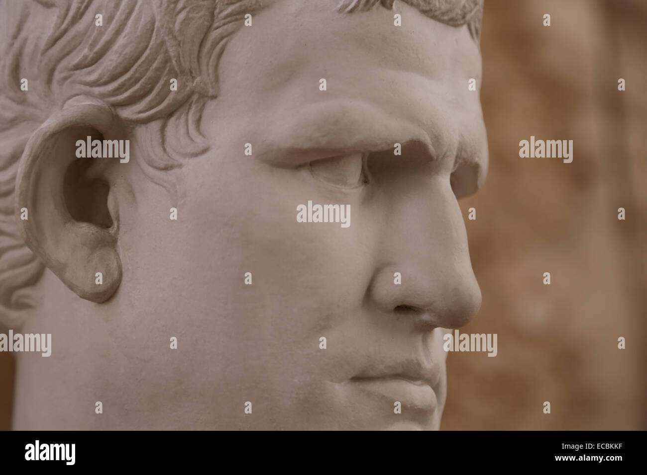 Marcus Vipsanius Agrippa (64/63 BC-12 BC) Romana statista, generale e architetto. Copia di intonaco. Foto Stock
