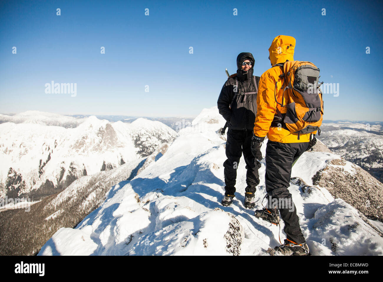 Alpinismo Foto Stock