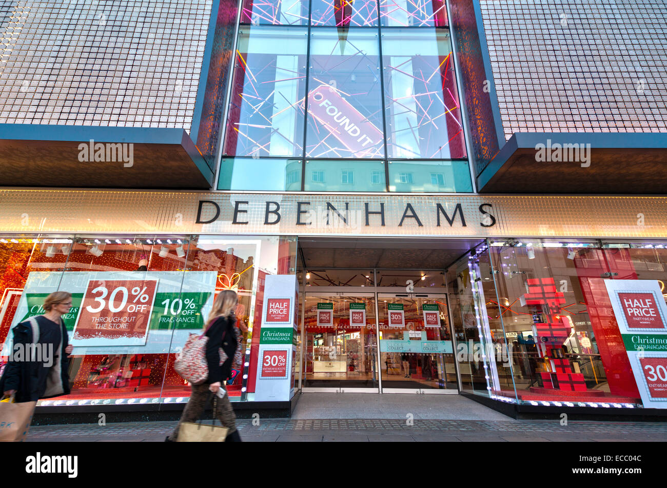 Negozio Debenhams su Oxford Street Foto Stock Negozio Debenhams su Oxford Street Foto Stock