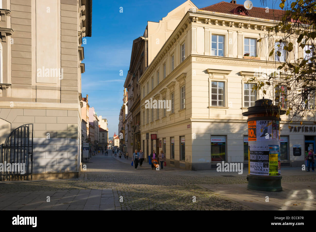 Plzeň o Pilsen, la Capitale Europea della Cultura 2015 e la casa della birra Pilsen, nella Boemia occidentale nella Repubblica ceca, Foto Stock