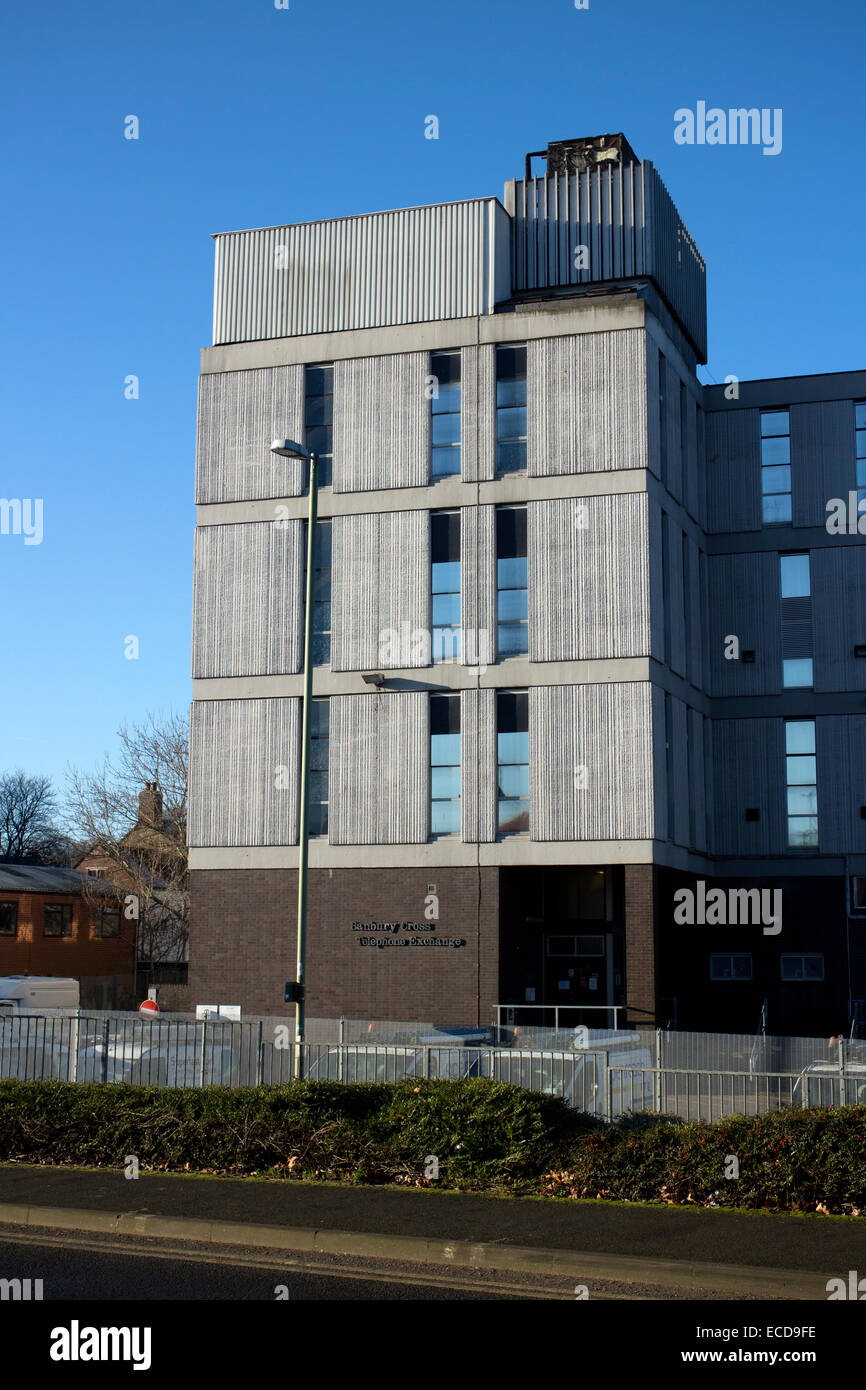 Banbury Cross di centralino telefonico, Banbury, Oxfordshire, England, Regno Unito Foto Stock