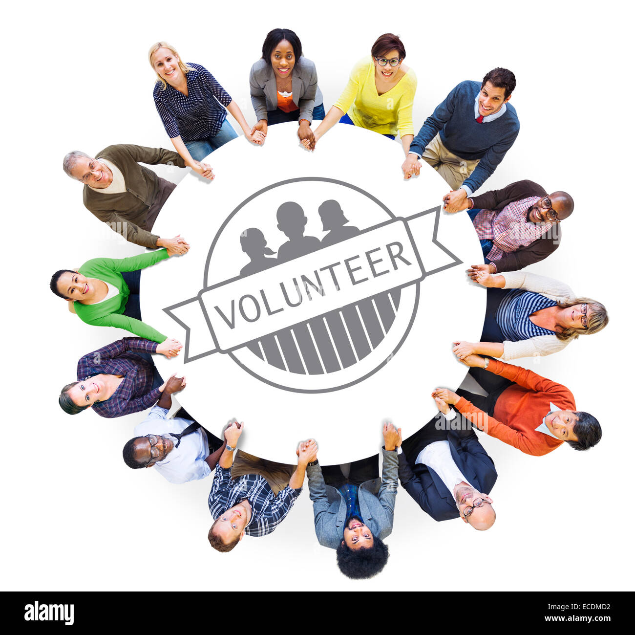 Imprenditore volontario di disegno concetto su un Blocco Note Foto Stock