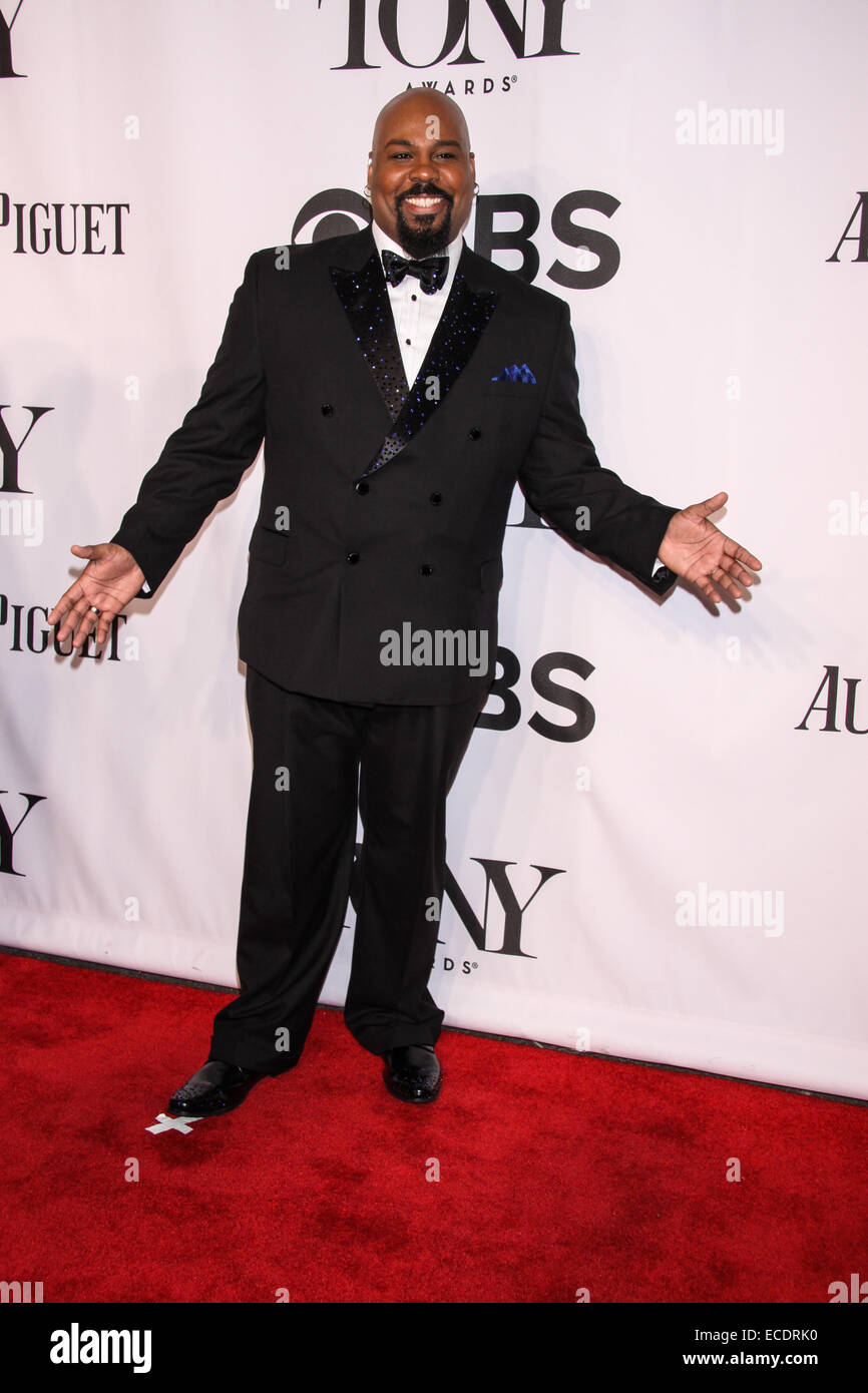 Sessantottesima annuale di Tony Awards tenutosi al Radio City Music Hall - Arrivi. Dotato di: James Monroe Iglehart dove: New York New York, Stati Uniti quando: 08 Giu 2014 Foto Stock