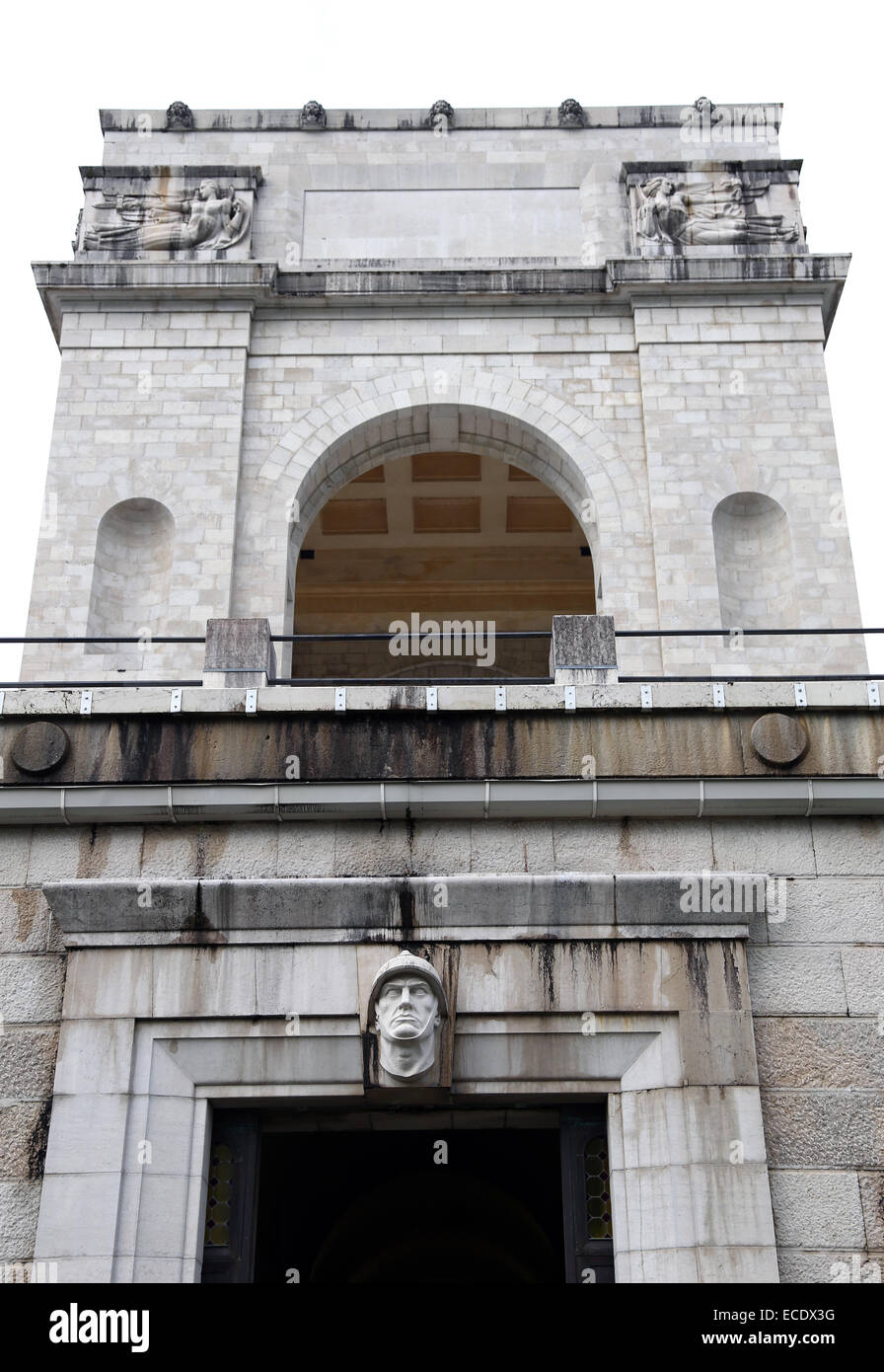 Cimitero ossario monumento ai caduti durante la prima guerra mondiale in Asiago, provincia di Vicenza in Italia Foto Stock