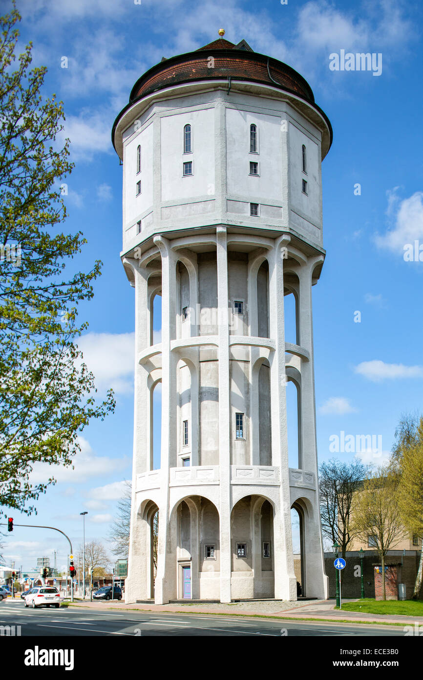 Emden Water Tower, Art Nouveau, torre di Emden, Frisia orientale, Bassa Sassonia, Germania Foto Stock