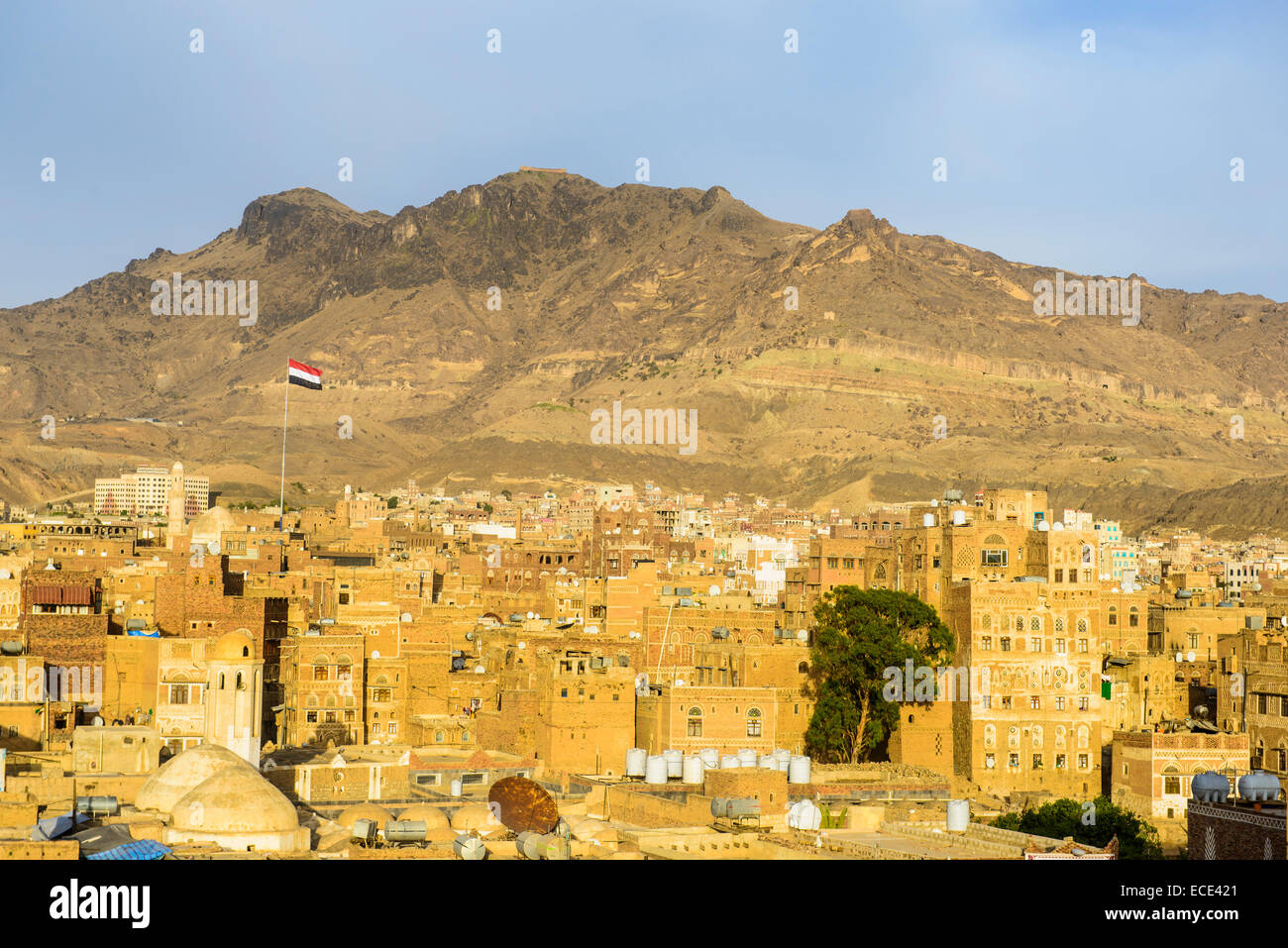 La città vecchia di Sana'a, Sito Patrimonio Mondiale dell'UNESCO, Sana'a, Yemen Foto Stock
