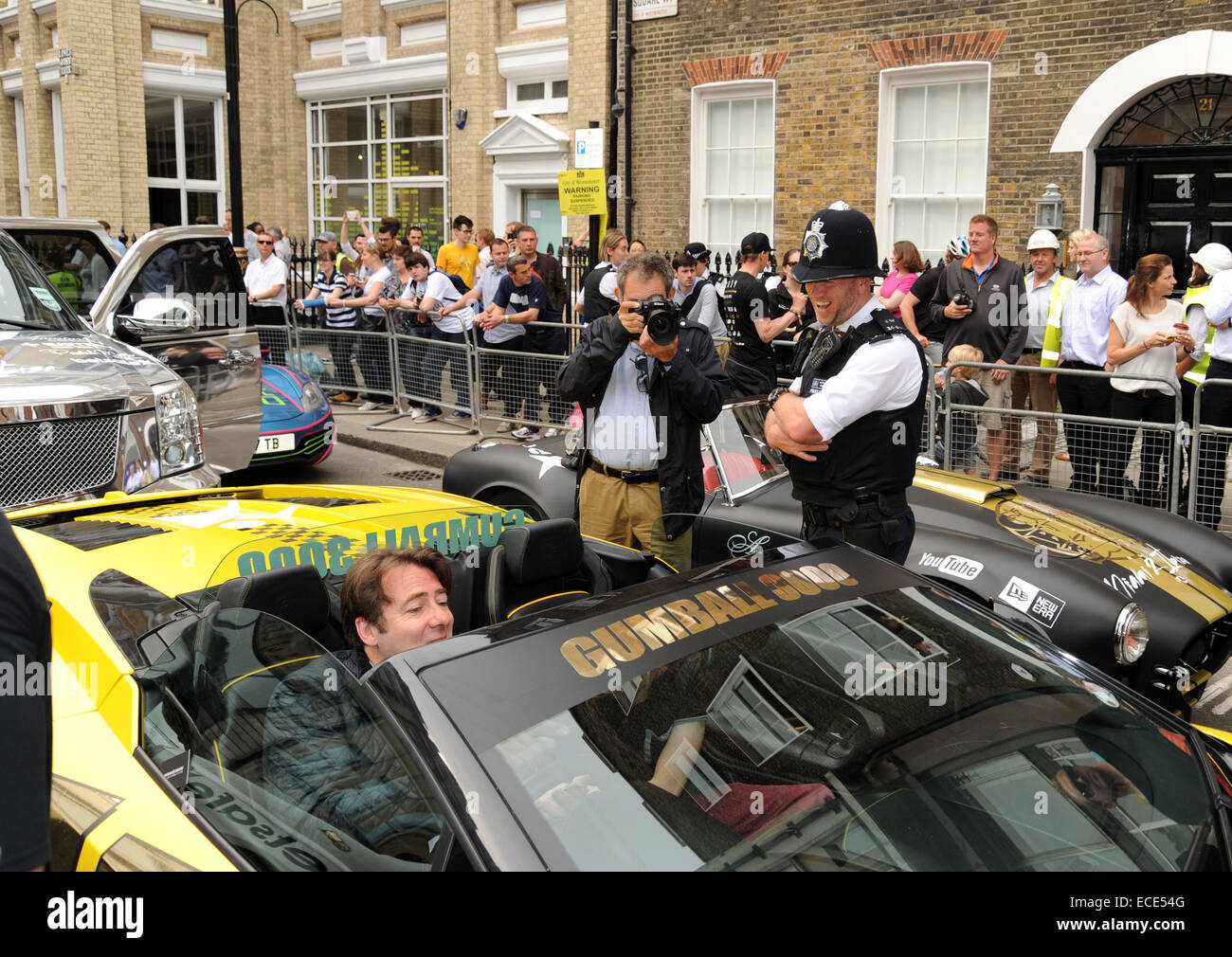 Il 2014 Gumball 3000 dotate di: Jonathan Ross,Harvey Kirby Ross dove: Londra, Regno Unito quando: 09 Giu 2014 Foto Stock