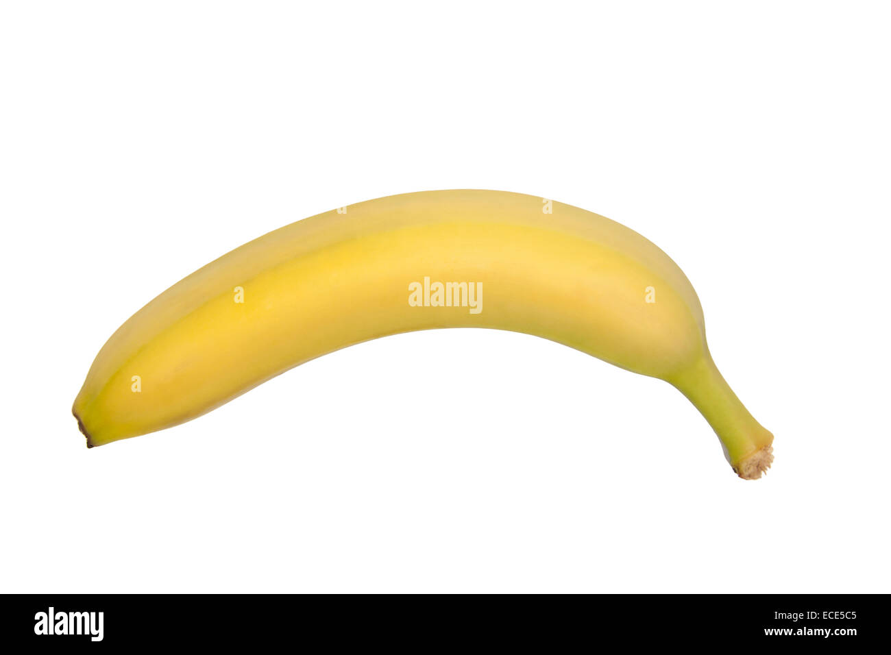 Banana isolato su sfondo bianco Foto Stock
