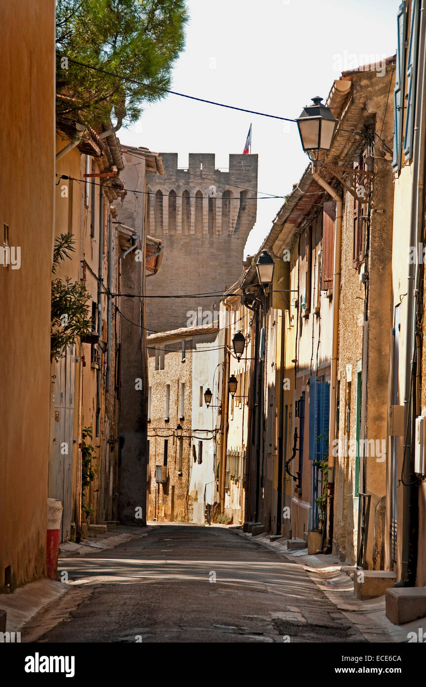 Chateau Neuf du Pape Cotes du Rhone Vino Francese Foto Stock