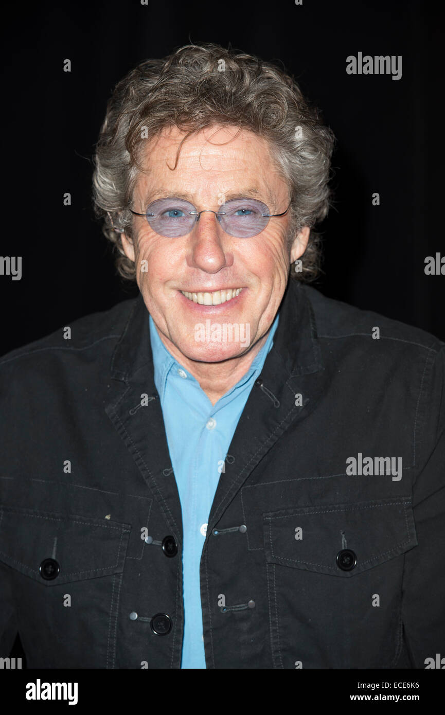 Rock Star, Roger Daltrey a firma di album a Londra. Foto Stock