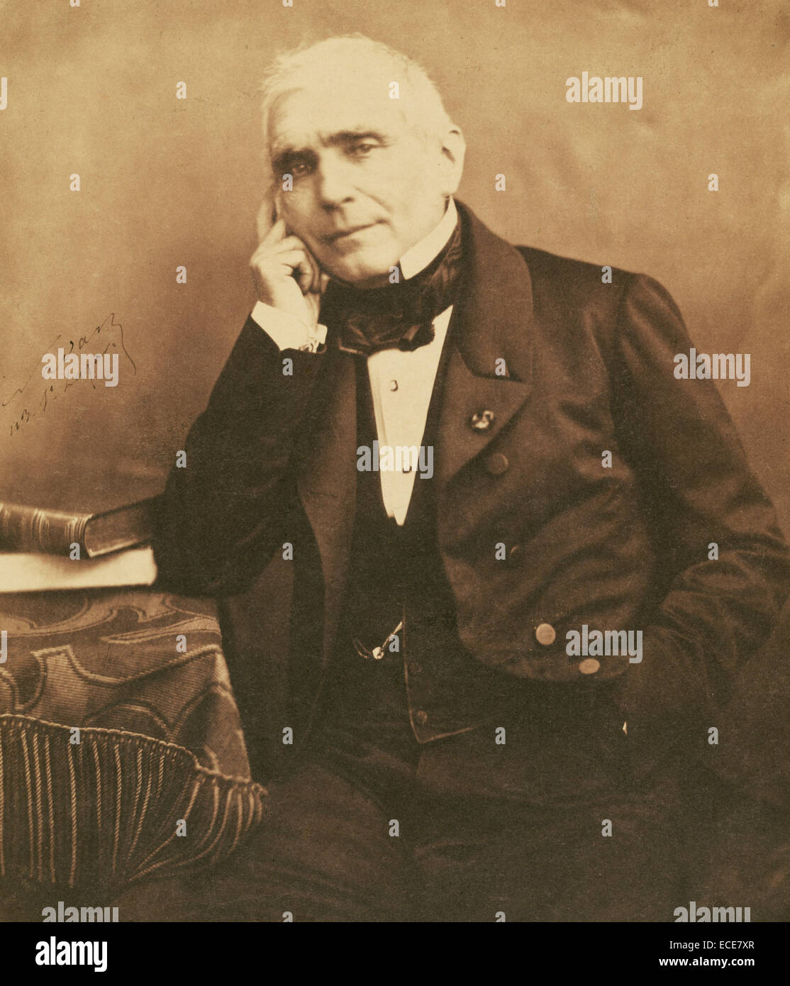 Scriba Augustin-Eugène (1791-1861), drammaturgo, librettista; Nadar [Gaspard Félix Tournachon], Francese, 1820 - 1910; 1855 - 1859; salati di stampa della carta Foto Stock