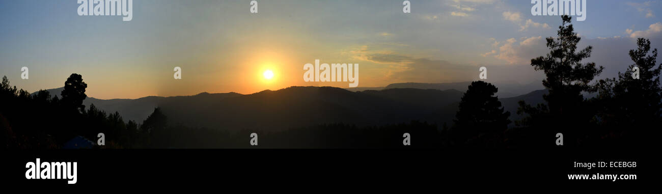 Mountain View sul tramonto. Foto Stock