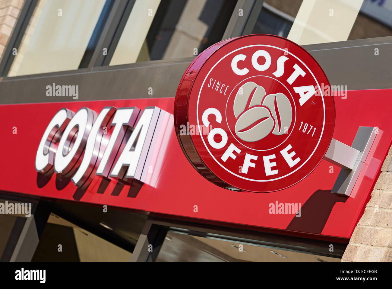 Costa Coffee, UK. Foto Stock