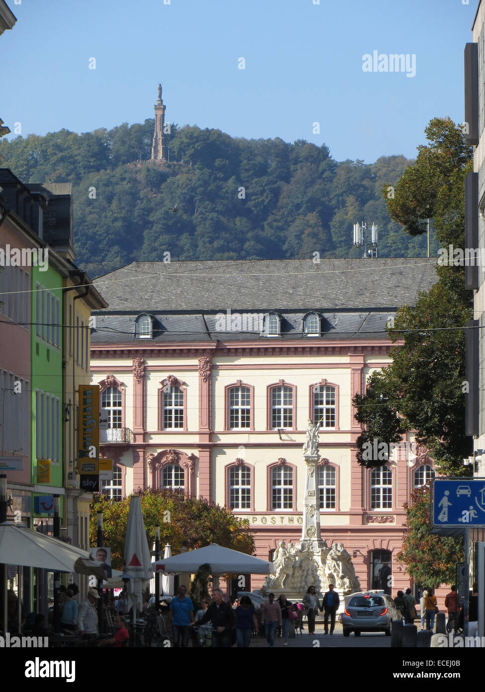 "Kornmarkt' a Treviri - marketplace Ottobre 2014 Foto Stock