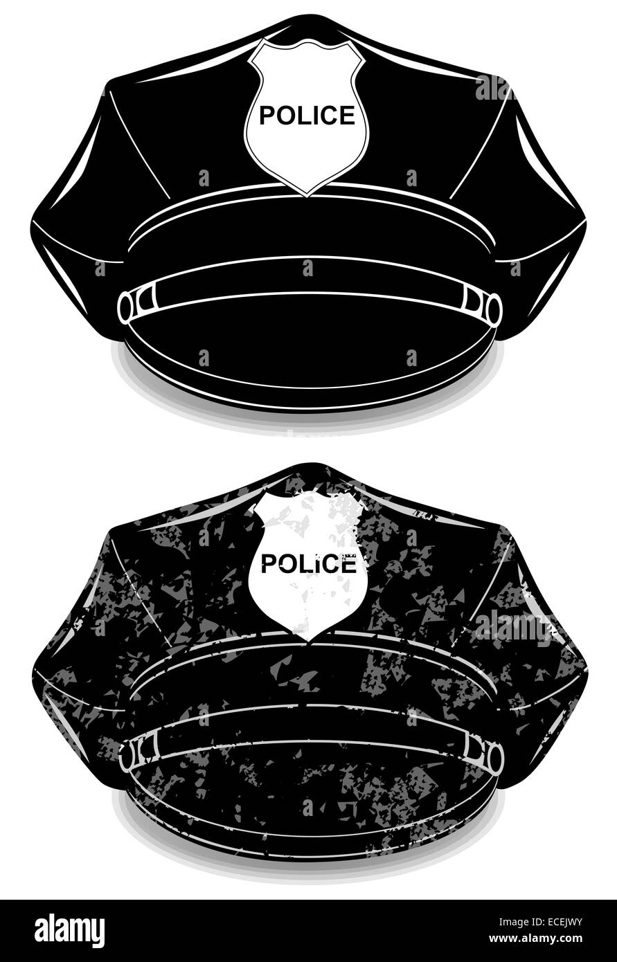 Cap di polizia Foto Stock