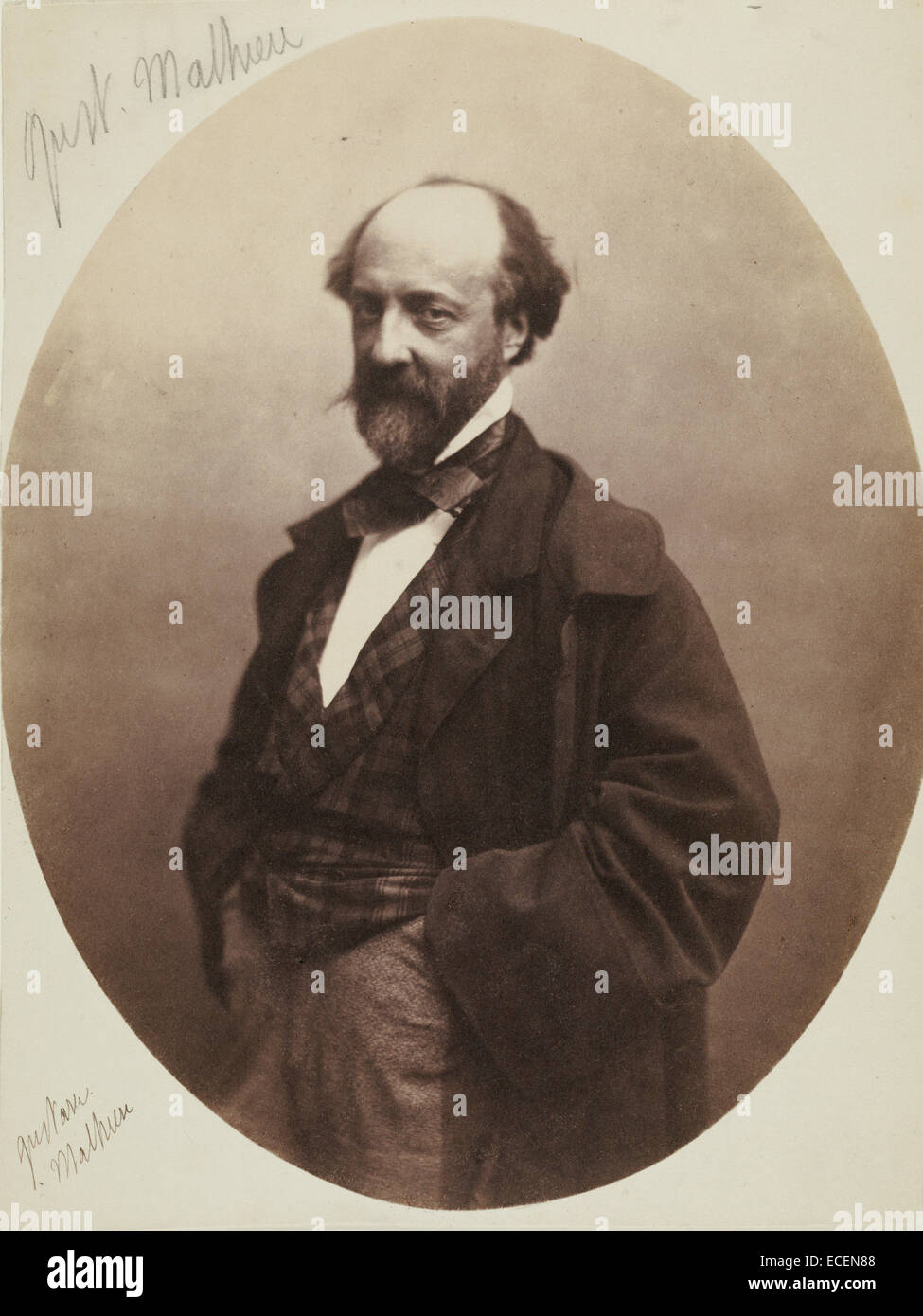 Gustave Mathieu; Nadar [Gaspard Félix Tournachon], Francese, 1820 - 1910; 1855 - 1859; salati di stampa della carta Foto Stock