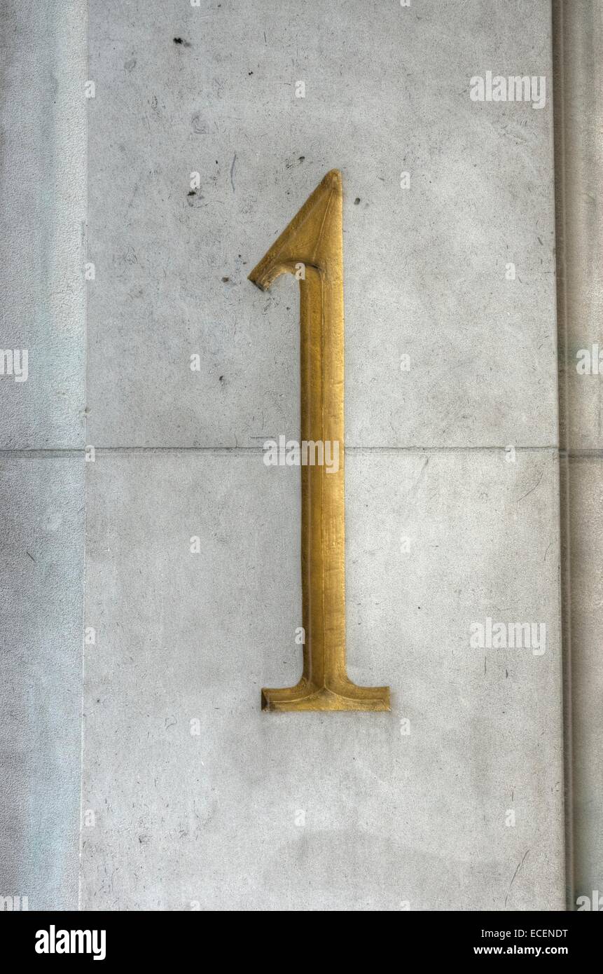 Numero 1 Foto Stock