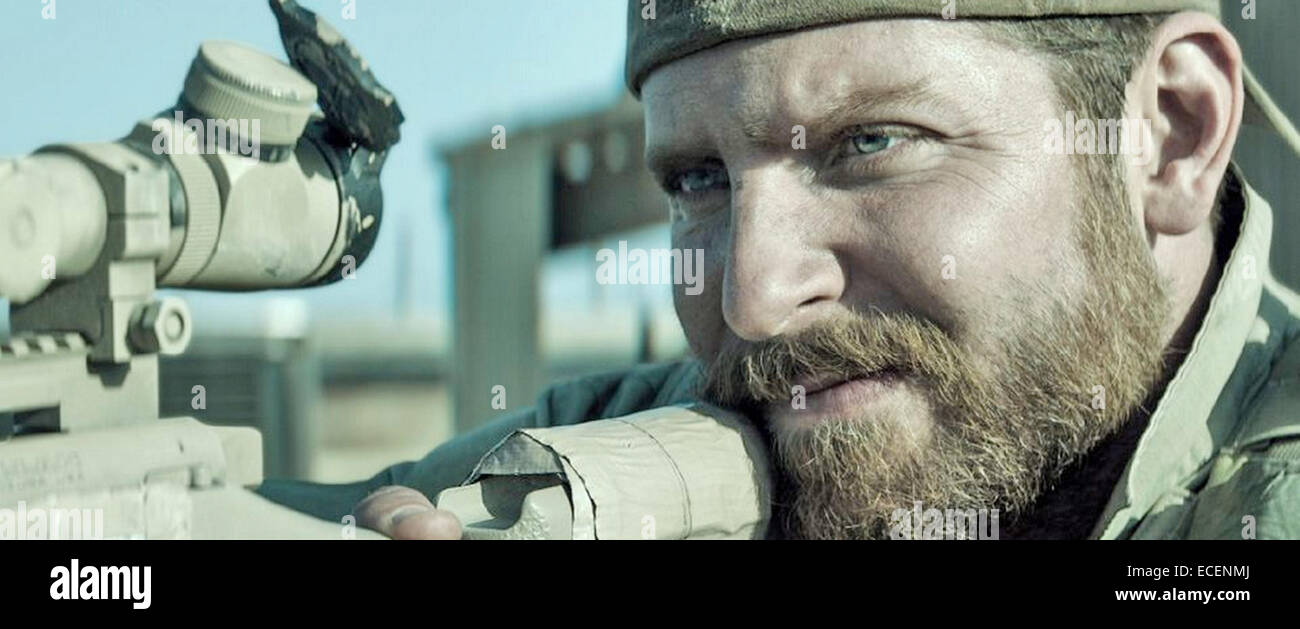 AMERICAN SNIPER 2014 Warner Bros film con Bradley Cooper Foto Stock