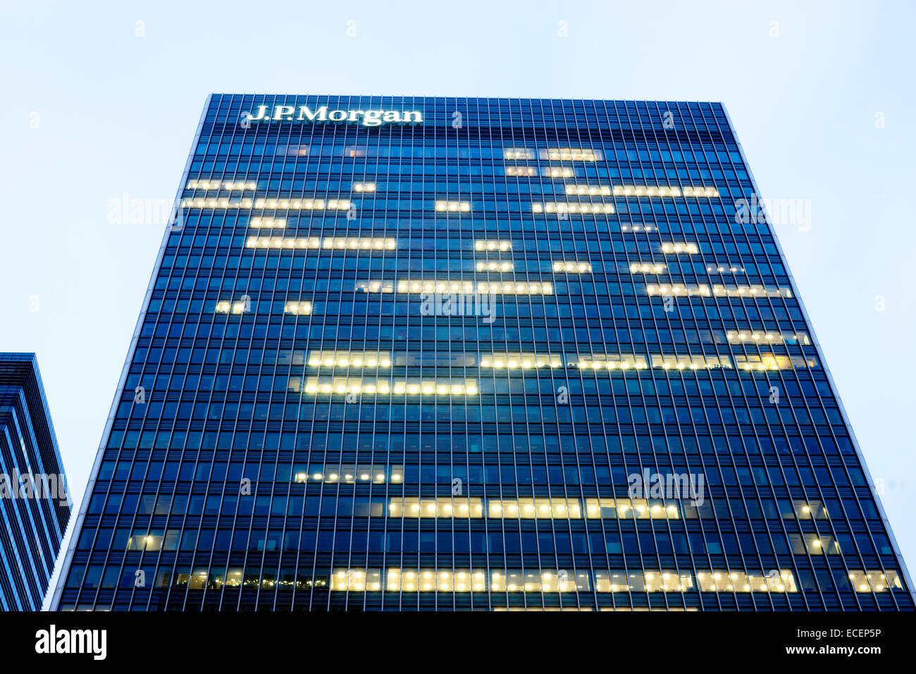JP Morgan edificio. Edificio per uffici, Canary Wharf Londra Foto Stock