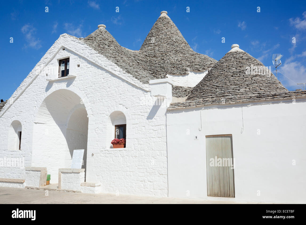 Trullo Sovrano di Alberobello, la Puglia in Italia. Foto Stock