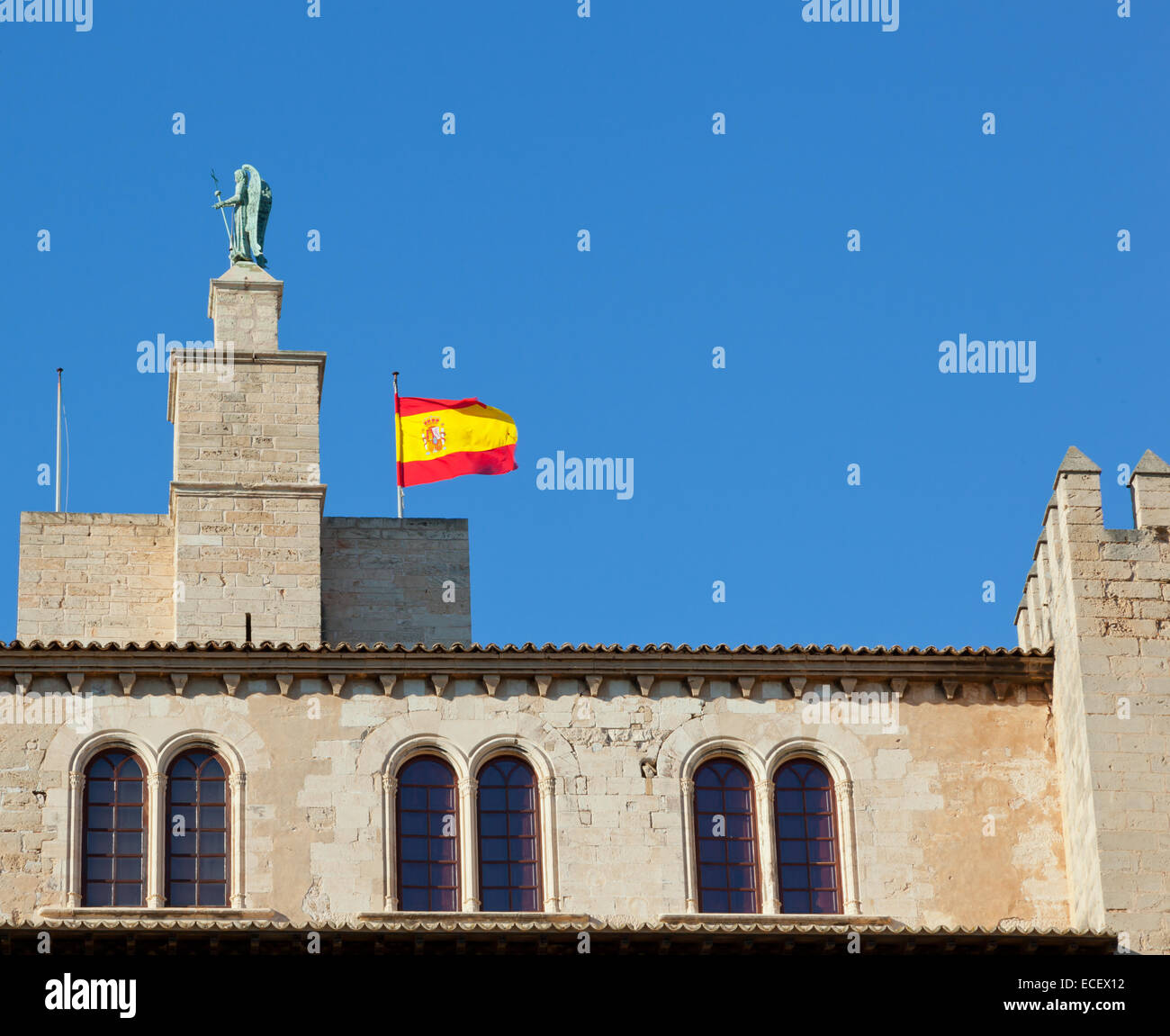 Almudaina Palace in Palma de Mallorca da Maiorca isola dalla Spagna Foto Stock