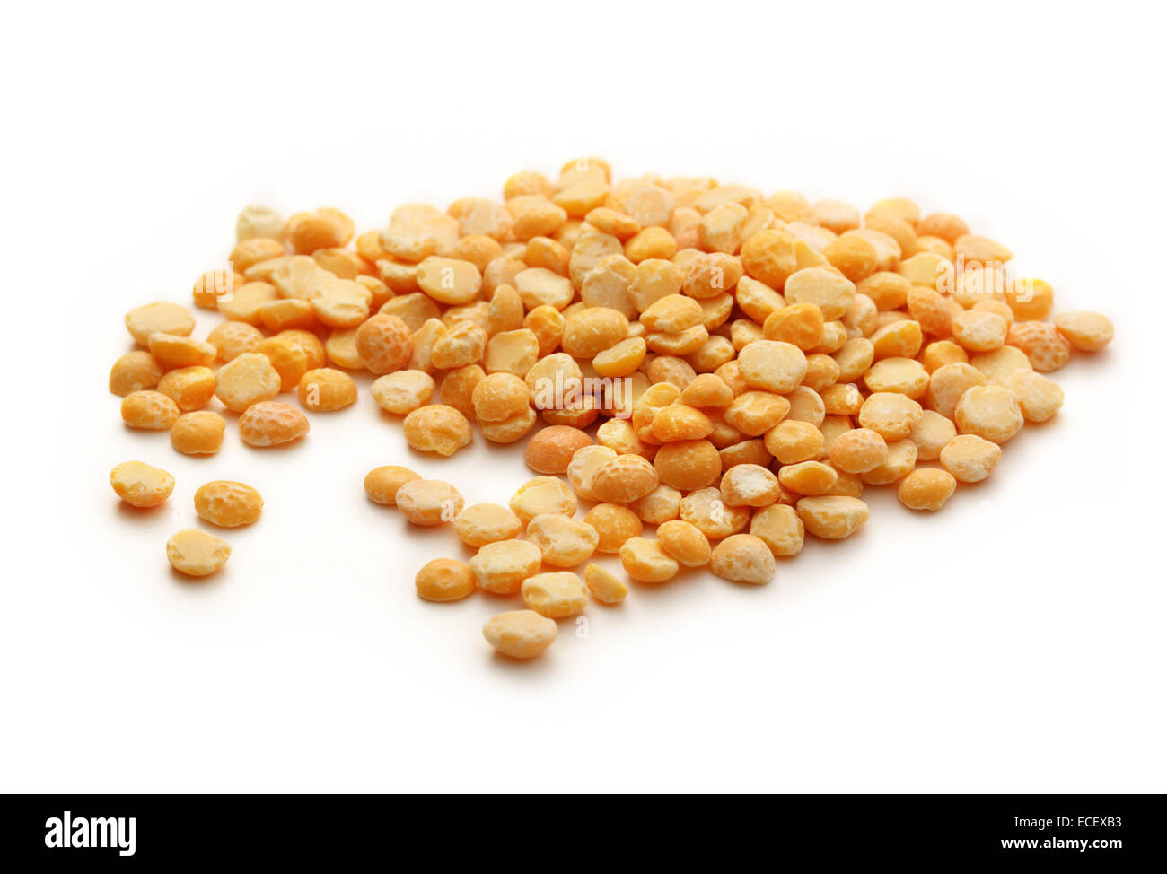 Cumulo di giallo piselli secchi Foto Stock