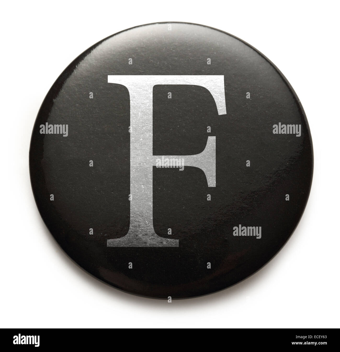 Singole lettere latine maiuscole F Foto Stock