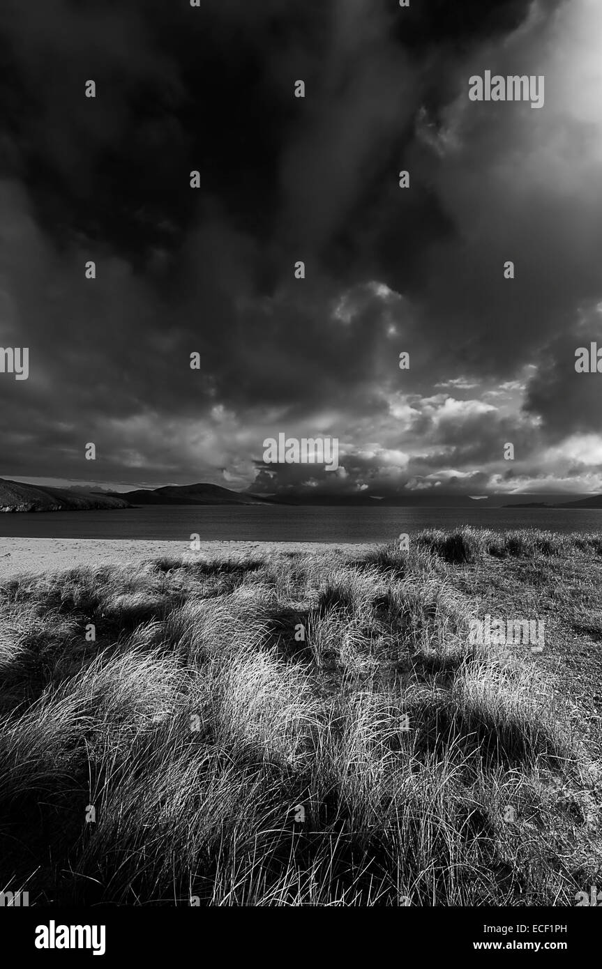 Horgabost sull'Isle of Harris nelle Ebridi Esterne, Scozia Foto Stock