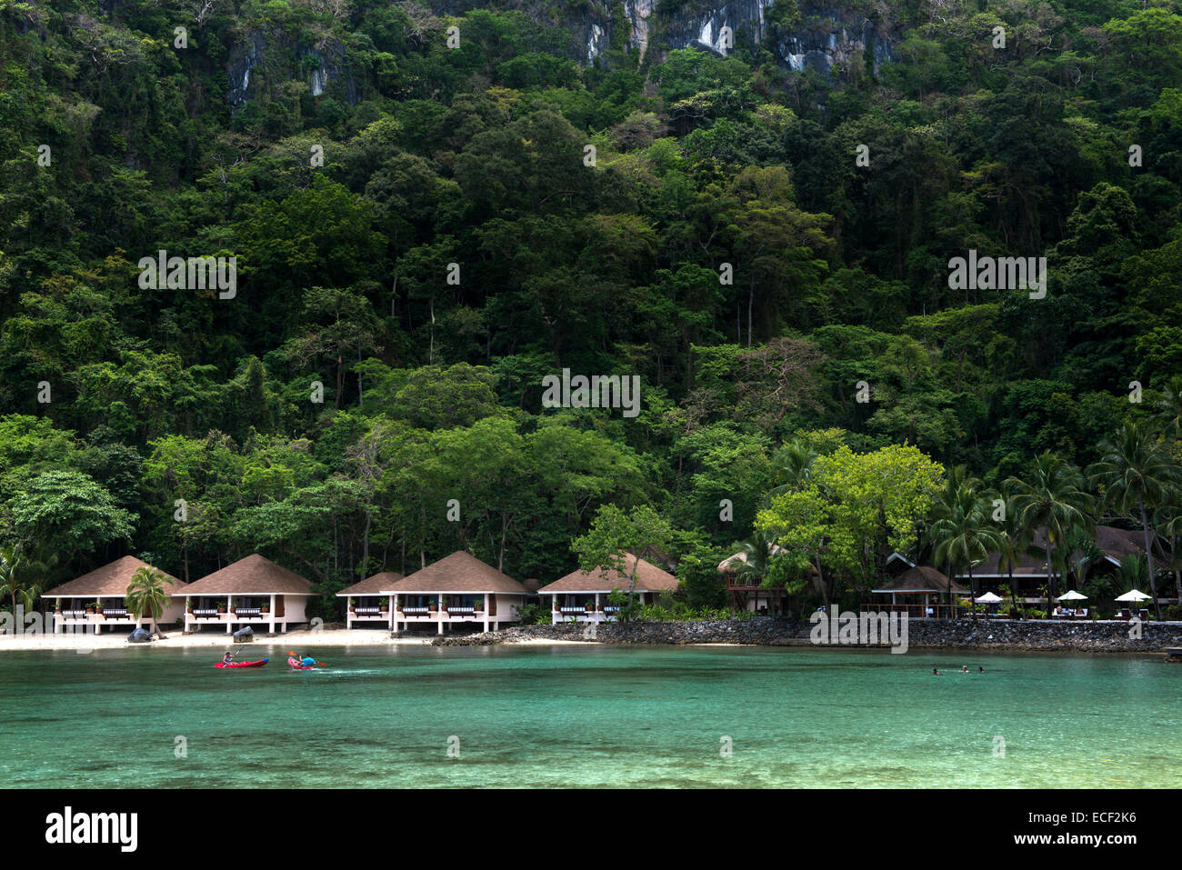 Lagen Island Resort di El Nido, Palawan Foto Stock