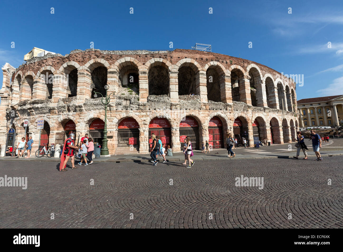 L'Arena di Verona, Arena di Verona è un anfiteatro romano in Piazza Bra a Verona, Foto Stock