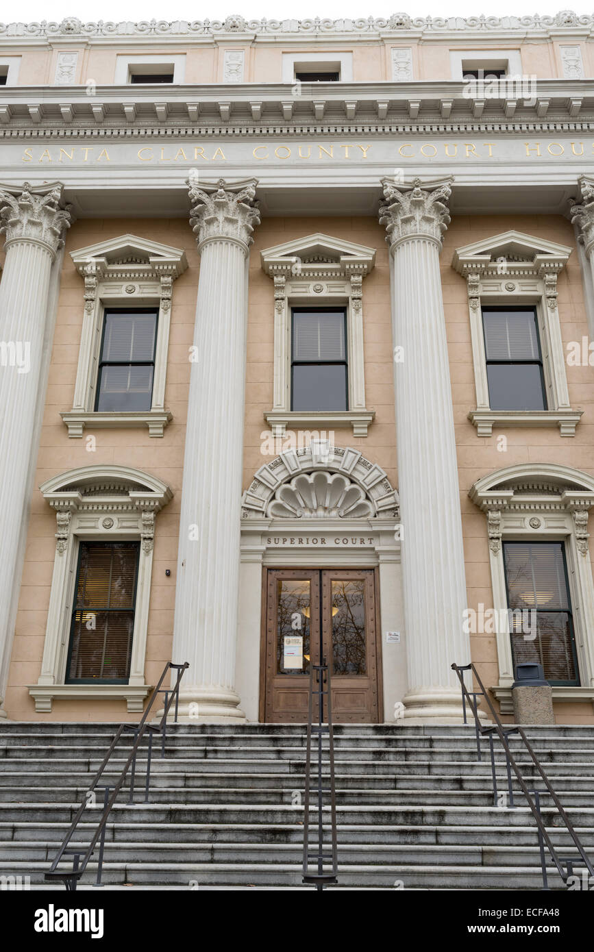 Santa Clara County Courthouse, San Jose, CA. Foto Stock