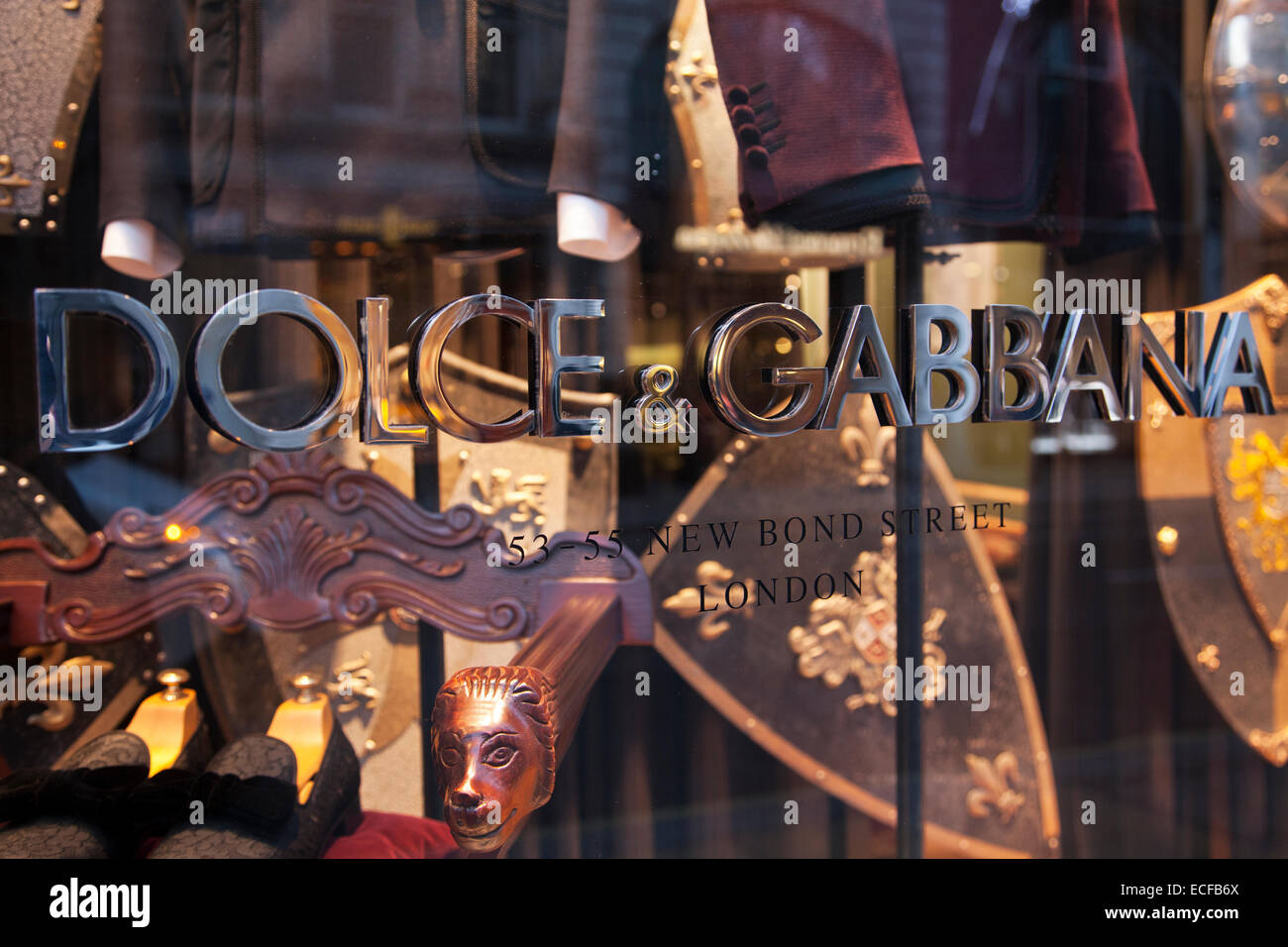Dolce & Gabbana fashion store su New Bond Street Foto Stock