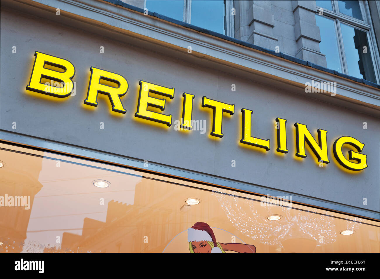Breitling watch store su New Bond Street Foto Stock Breitling watch store su New Bond Street Foto Stock