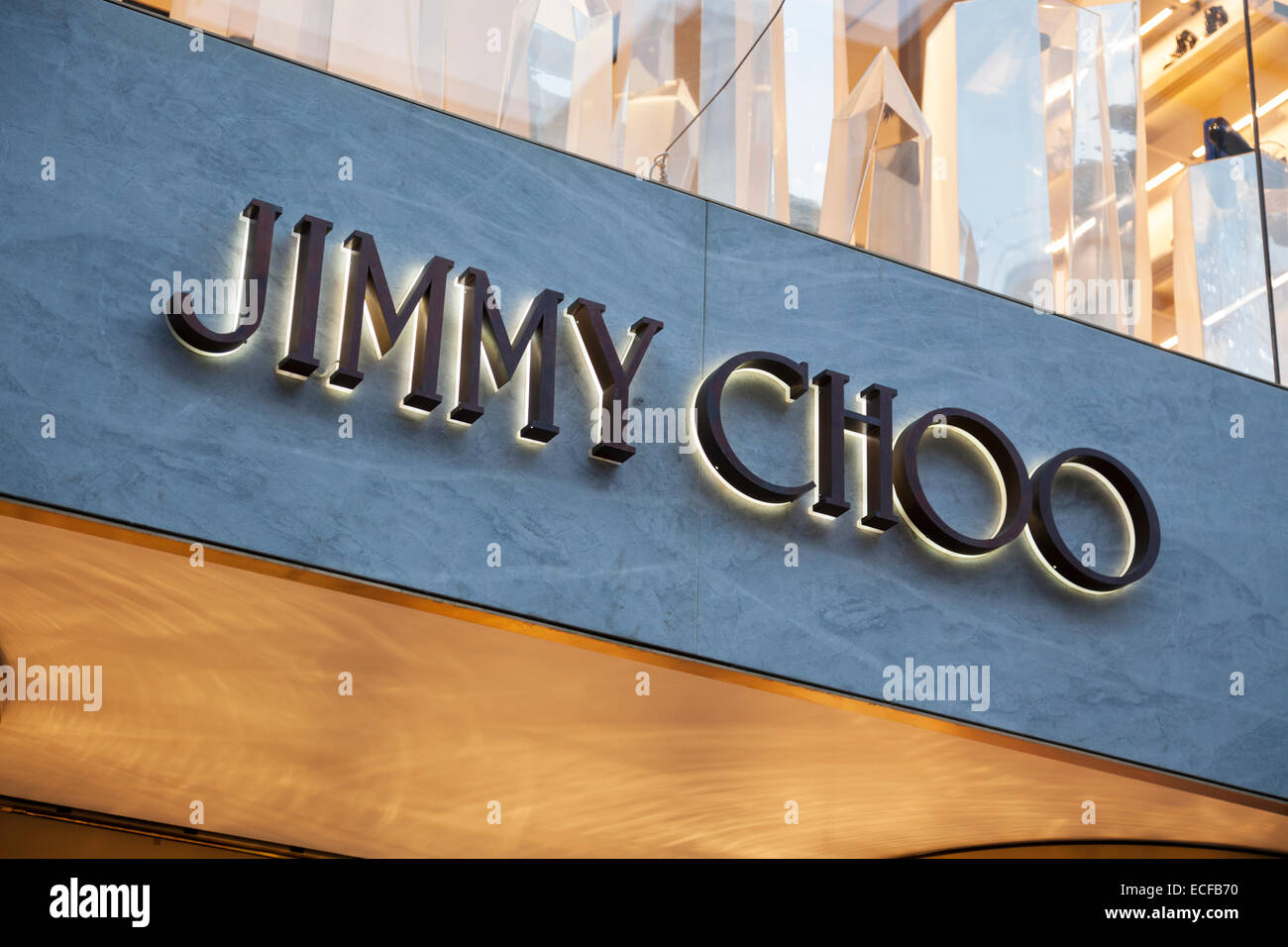 Jimmy Choo fashion store su New Bond Street Foto Stock