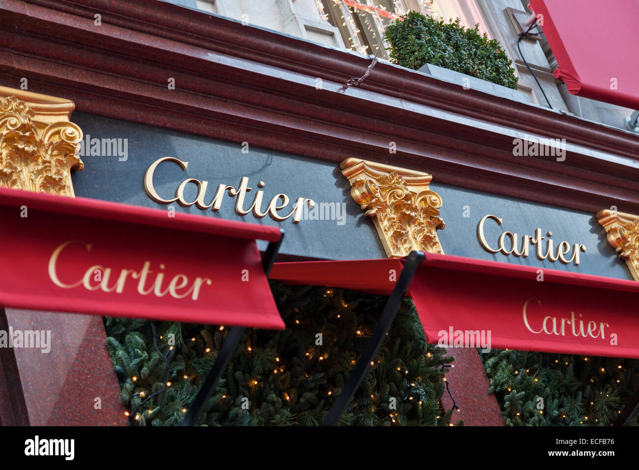 Cartier negozio gioielli su New Bond Street Foto Stock