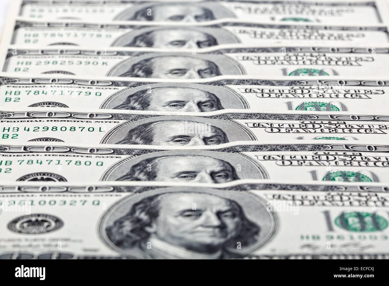 Dollari americani, uno sfondo Foto Stock