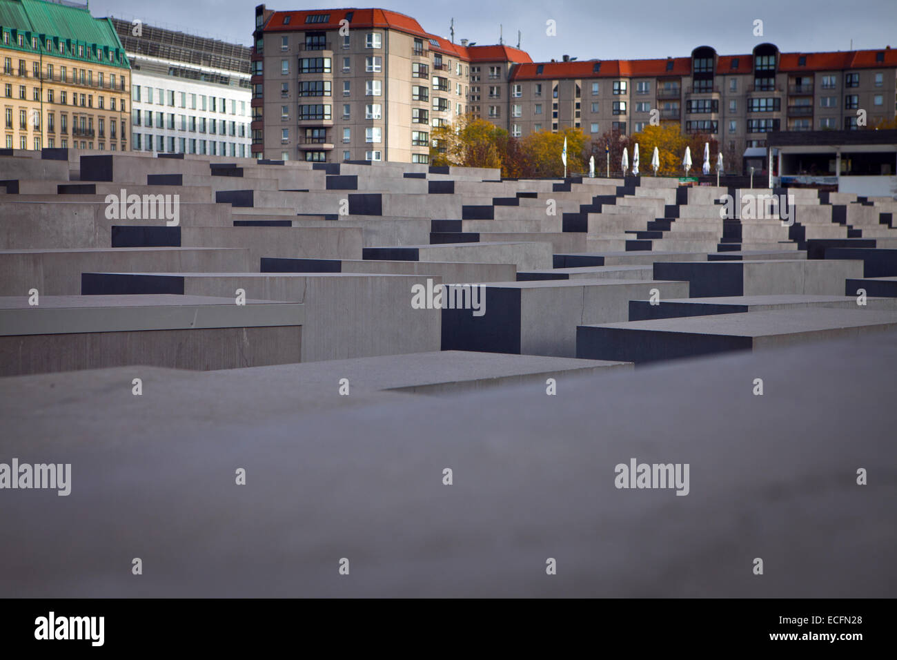 Il monumento agli ebrei assassinati d'Europa, Berlino Foto Stock