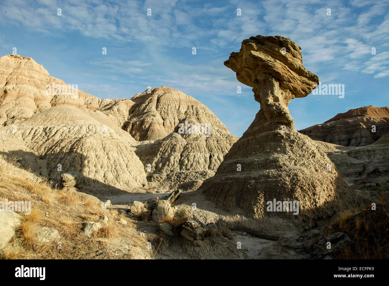 Parco nazionale Badlands rock hoodoo Foto Stock