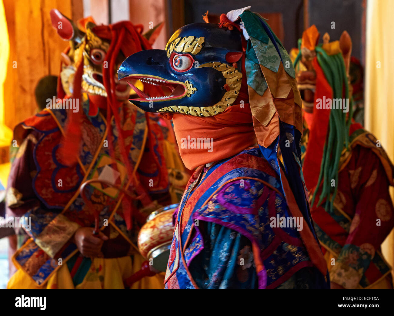 Festival di Bhutan Foto Stock