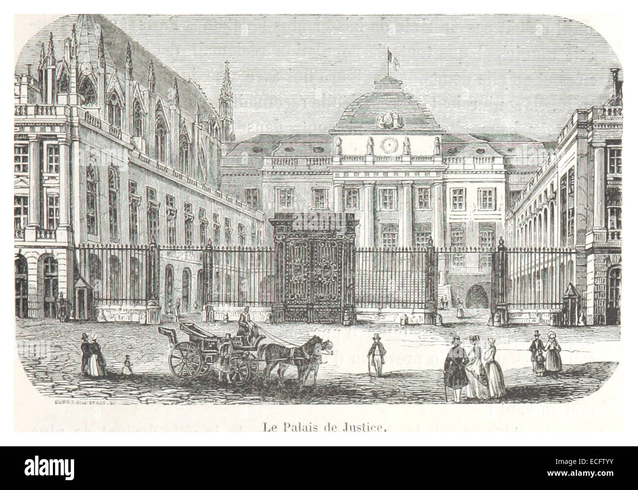 ROUQUETTE(1871) p137 Le Palais de Justice Foto Stock