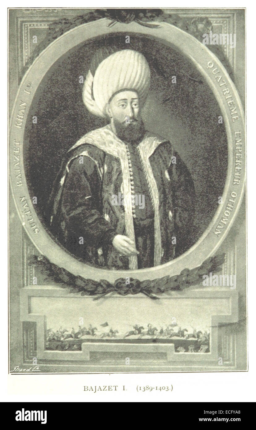 Il lavoro di Spry del 1895 su Bajazet i copre il regno e le campagne militari del sultano ottomano, offrendo uno sguardo approfondito al suo ruolo nella storia dell'Impero ottomano durante la fine del XIV secolo. Foto Stock
