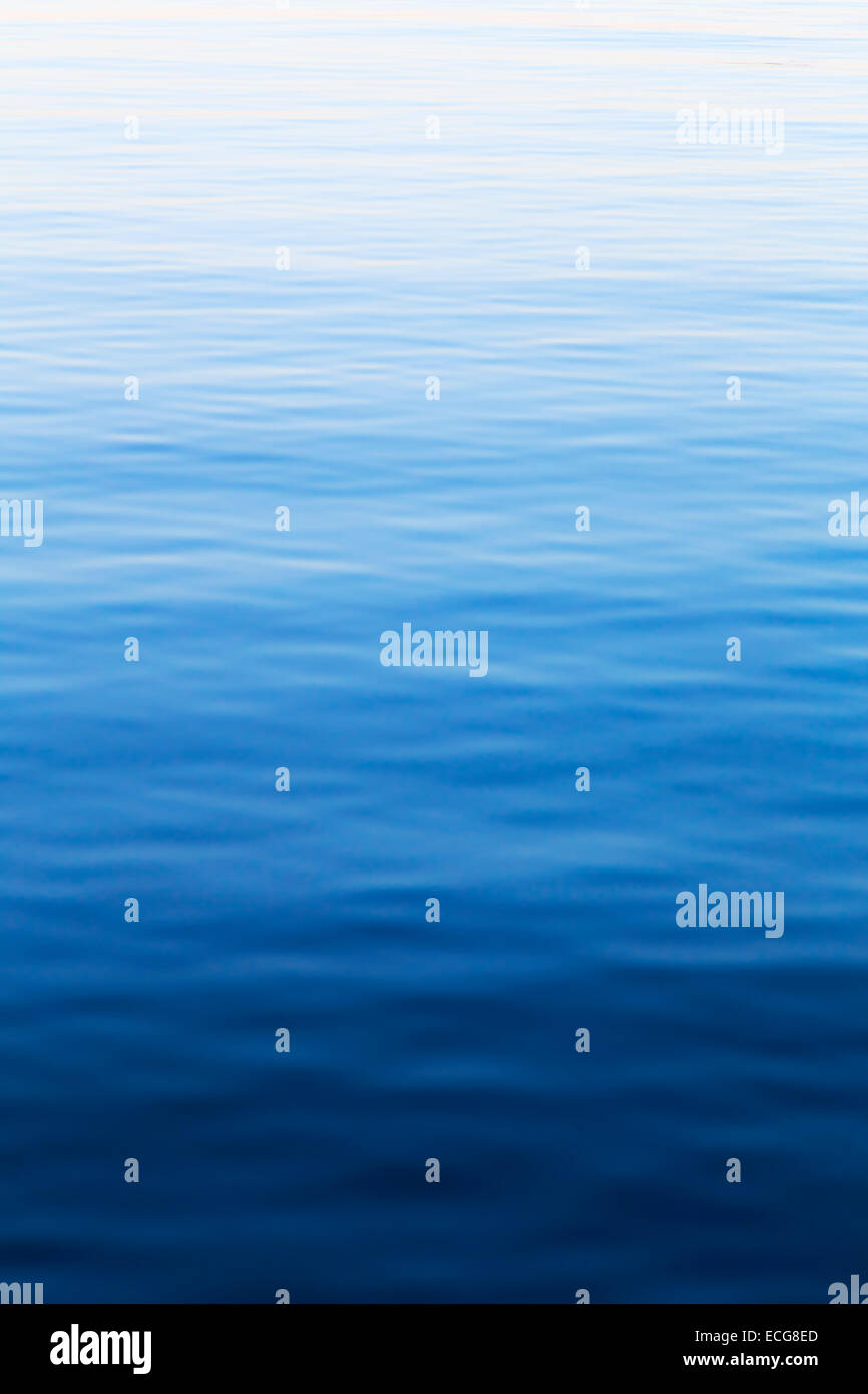 Blue Water ripple Foto Stock