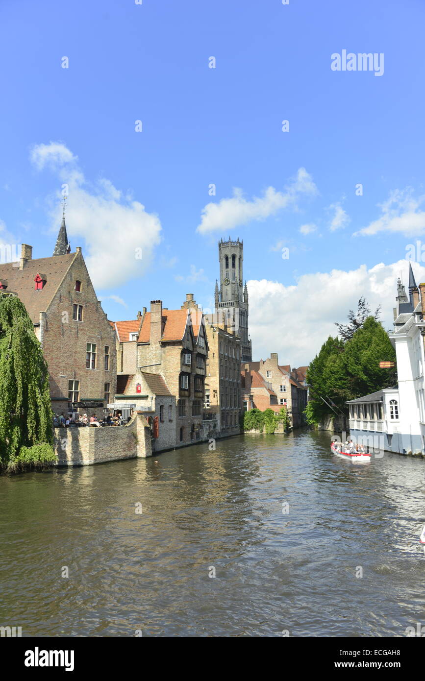 Bruges è la capitale e la città più grande della provincia della Fiandre Occidentale nella regione fiamminga del Belgio. Esso si trova in n Foto Stock