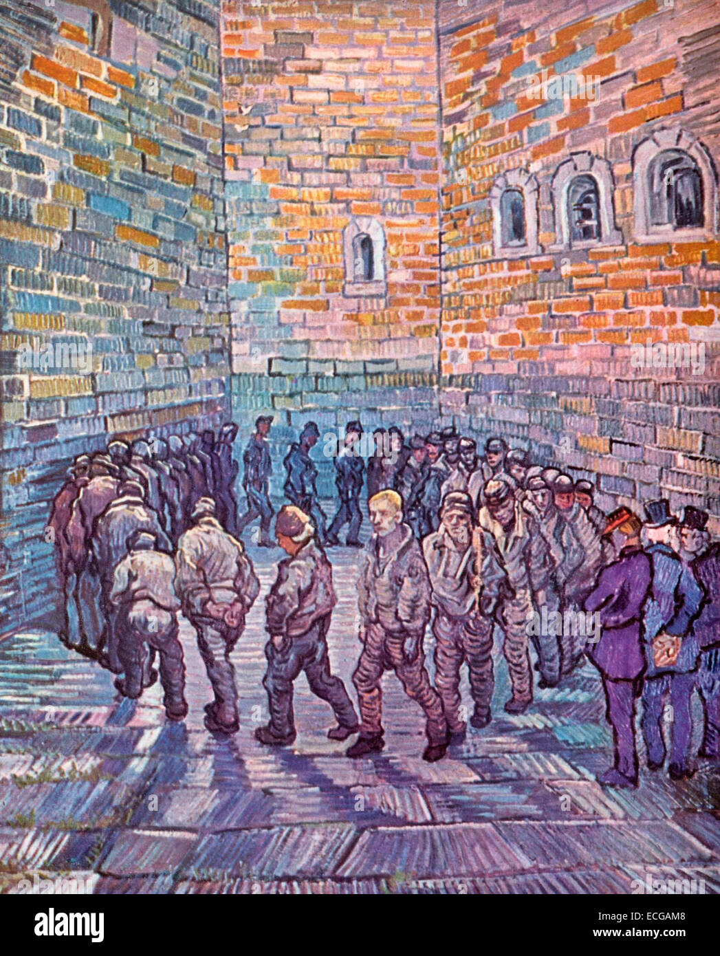 Il Round di prigionieri, 1890 Vincent Van Gogh Foto Stock
